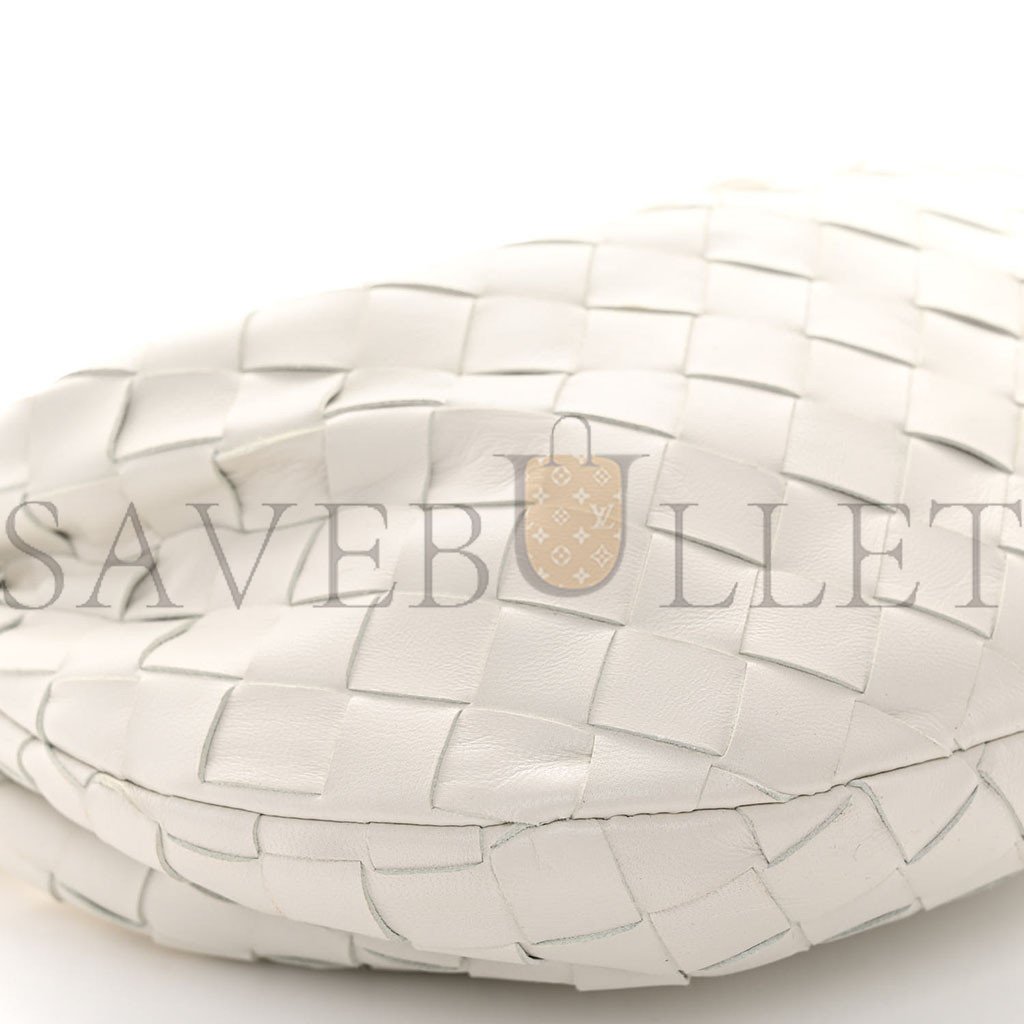 BOTTEGA VENETA NAPPA INTRECCIATO MINI HEART JODIE WHITE (25*13*8cm)