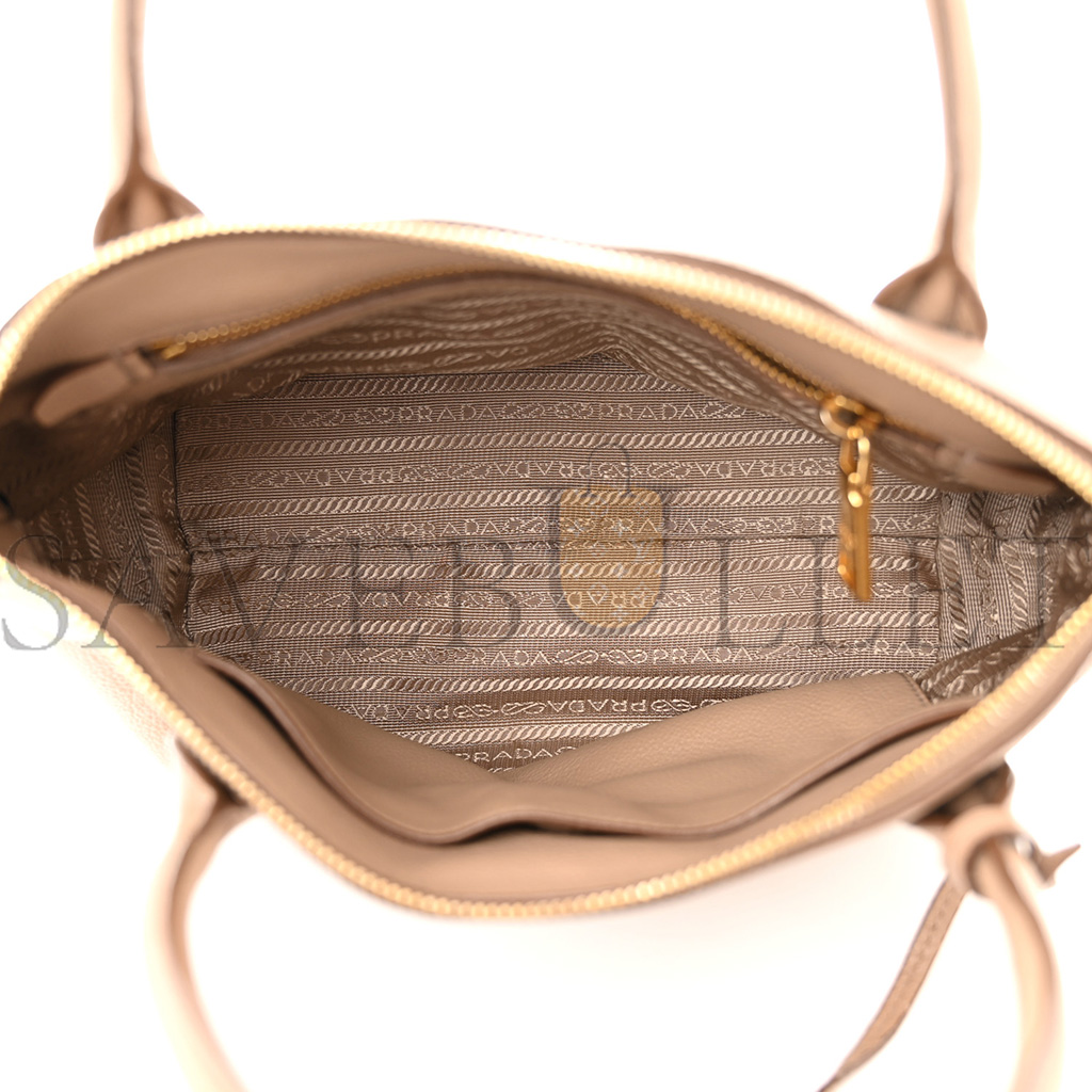 PRADA VITELLO DAINO MINI SHOPPING TOTE CAMMEO (23*19*13cm) PRADA VITELLO DAINO MINI SHOPPING TOTE CAMMEO (23*19*13cm)