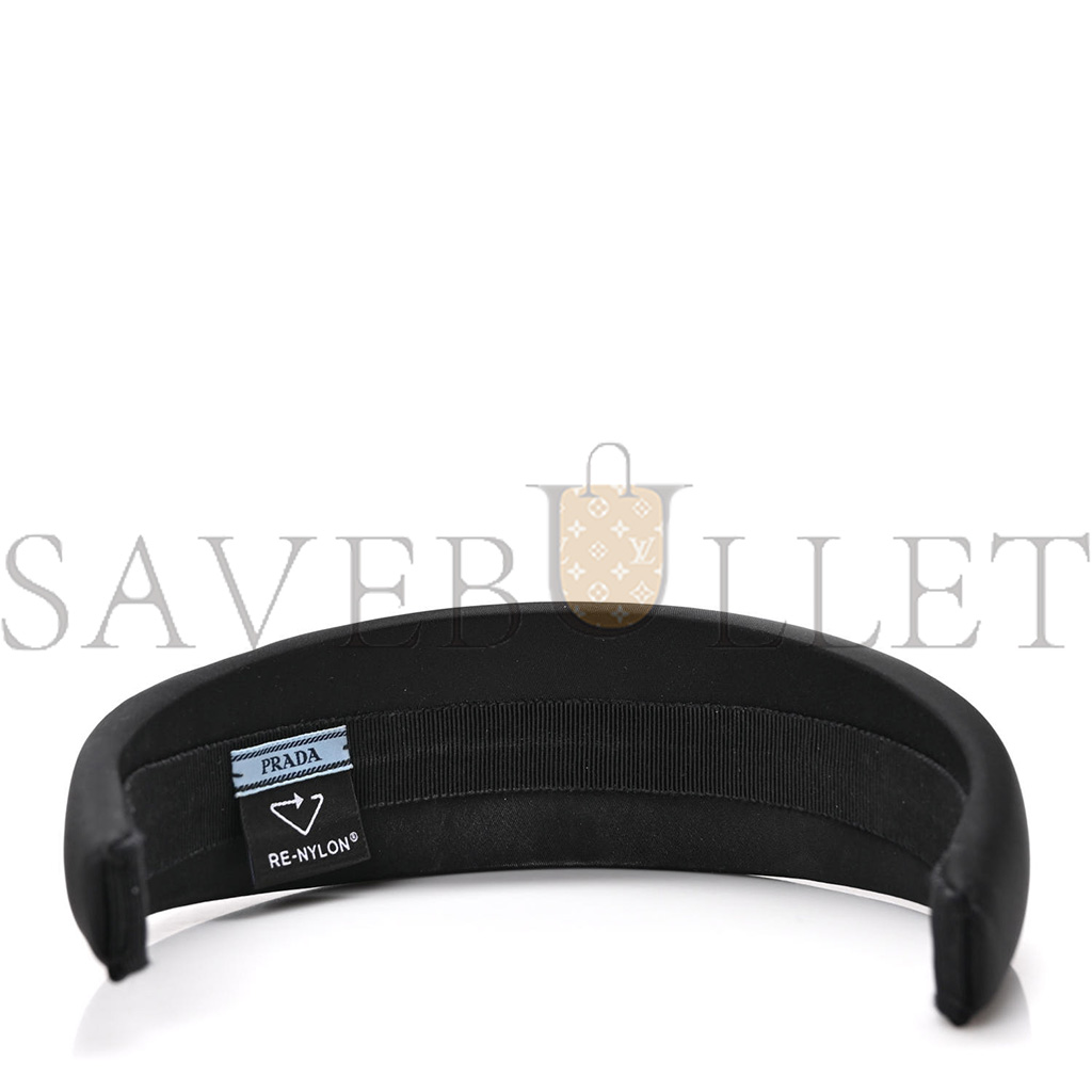 PRADA NYLON RE-NYLON HEADBAND BLACK PRADA NYLON RE-NYLON HEADBAND BLACK