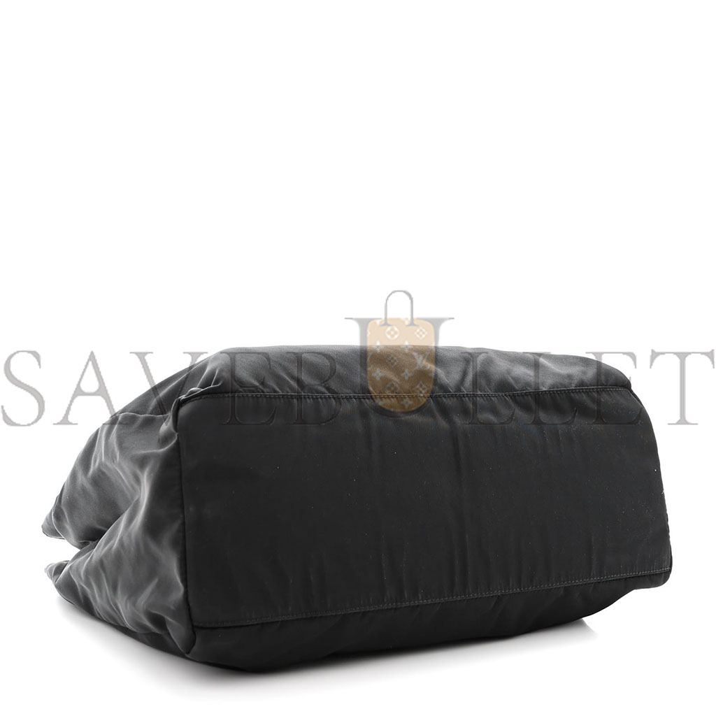 PRADA TESSUTO NYLON TOTE BLACK (32*23*11cm) PRADA TESSUTO NYLON TOTE BLACK (32*23*11cm)