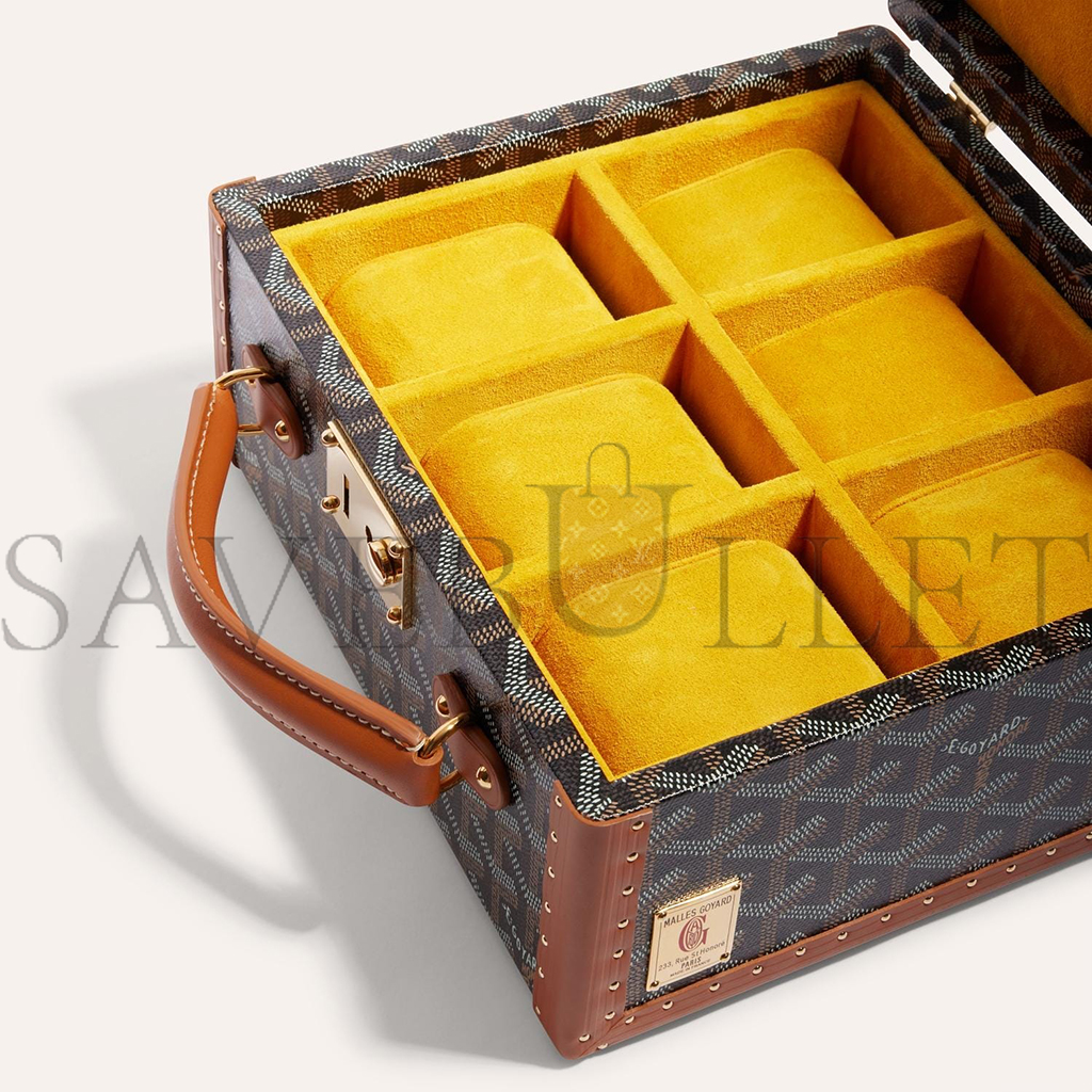 GOYARD JOUX 6 WATCH CASE JOUXMMT06TY01CL03O (22*20*12cm)