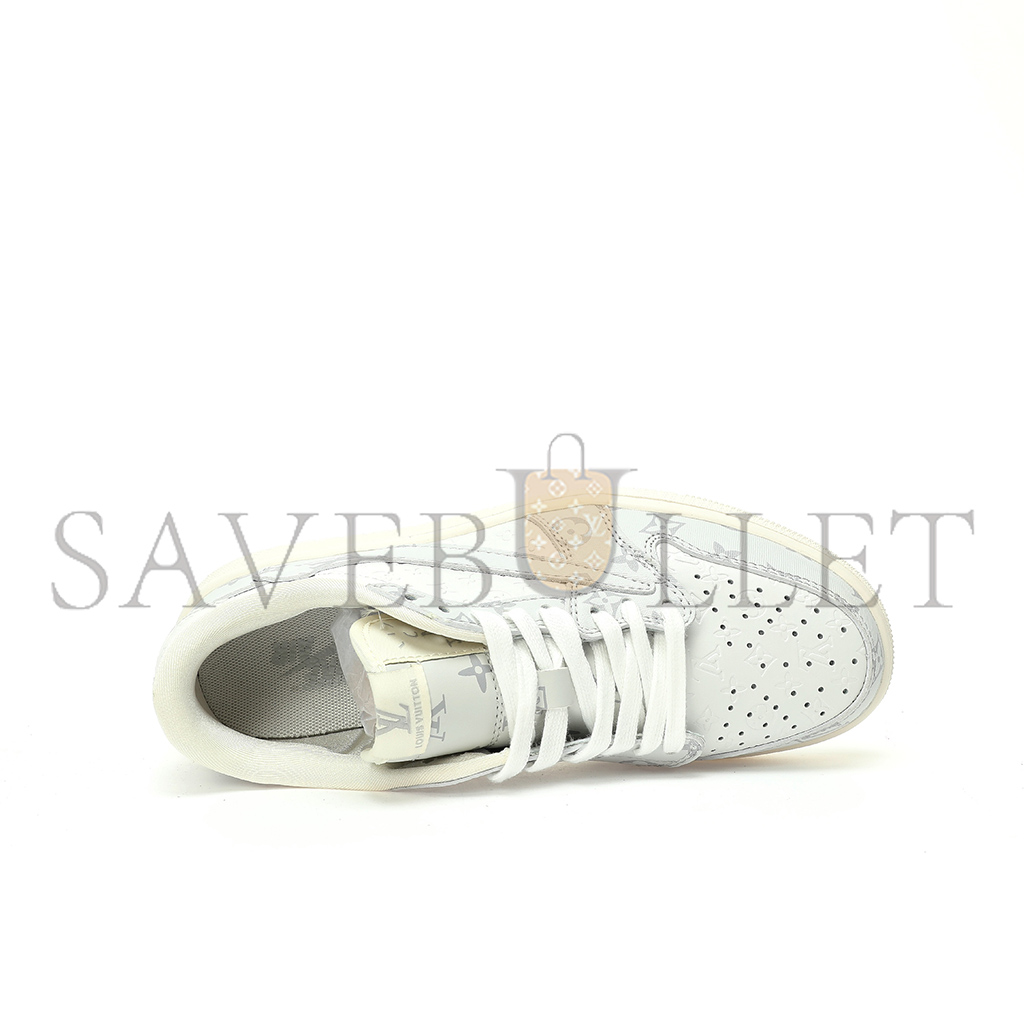 NIKE AIR JORDAN 1 LOW OG SP WHITE GREY LV MONOGRAM LX1988-500