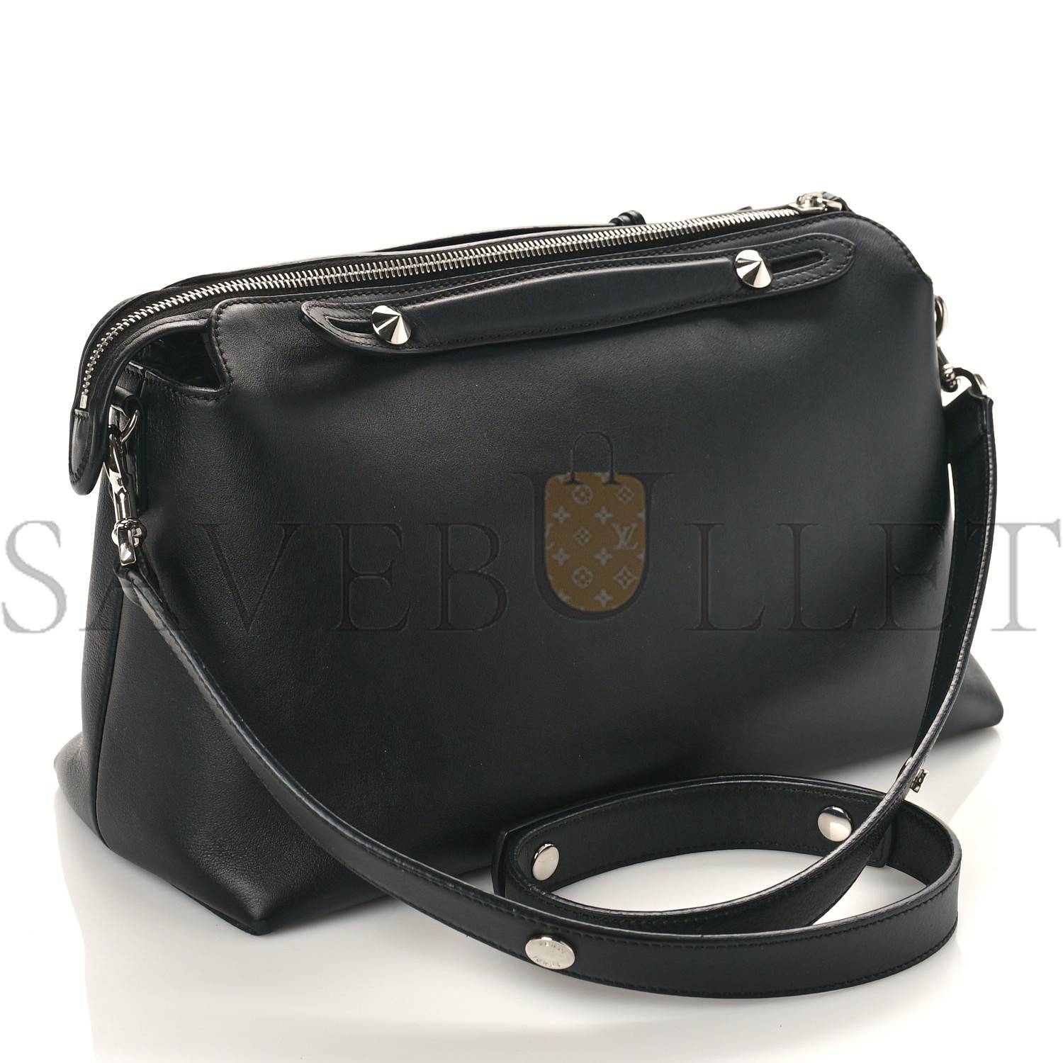 FENDI VITELLO DOLCE MEDIUM BY THE WAY BOSTON BAG BLACK (28*18*13cm) FENDI VITELLO DOLCE MEDIUM BY THE WAY BOSTON BAG BLACK (28*18*13cm)