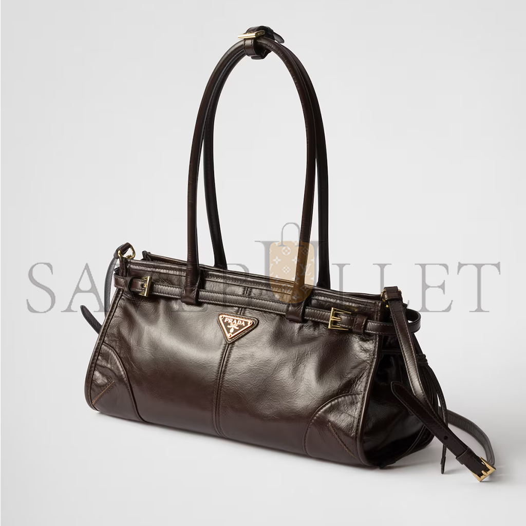 PRADA BONNIE MEDIUM LEATHER HANDBAG 1BA426 (32*15.5*12cm)