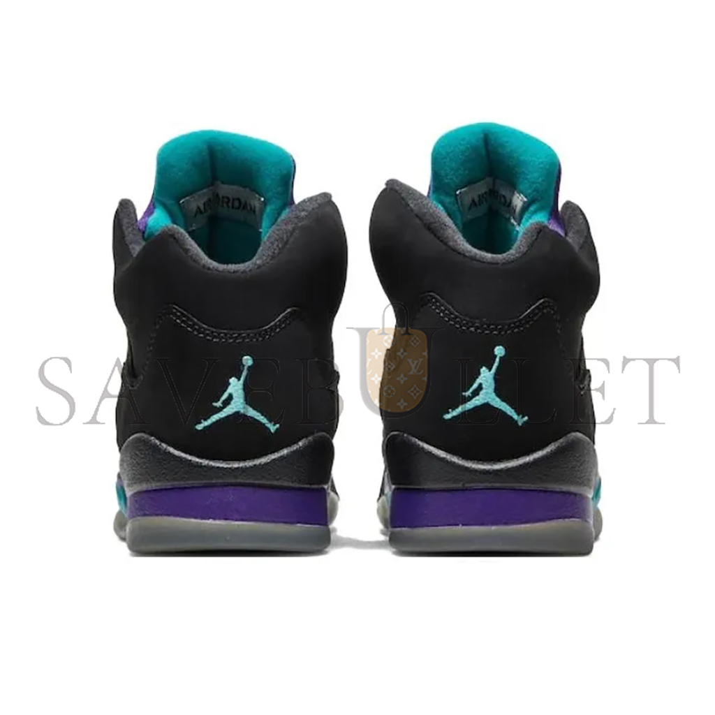 NIKE JORDAN 5 RETRO BLACK GRAPE 440888-007