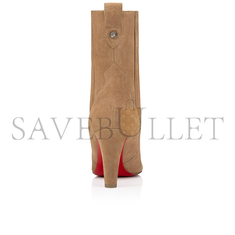 CHRISTIAN LOUBOUTIN SANTIGAG 85 MM LOW BOOTS-VEAU VELOURS-LIONNE-WOMEN 3240655F486 CHRISTIAN LOUBOUTIN SANTIGAG 85 MM LOW BOOTS-VEAU VELOURS-LIONNE-WOMEN 3240655F486