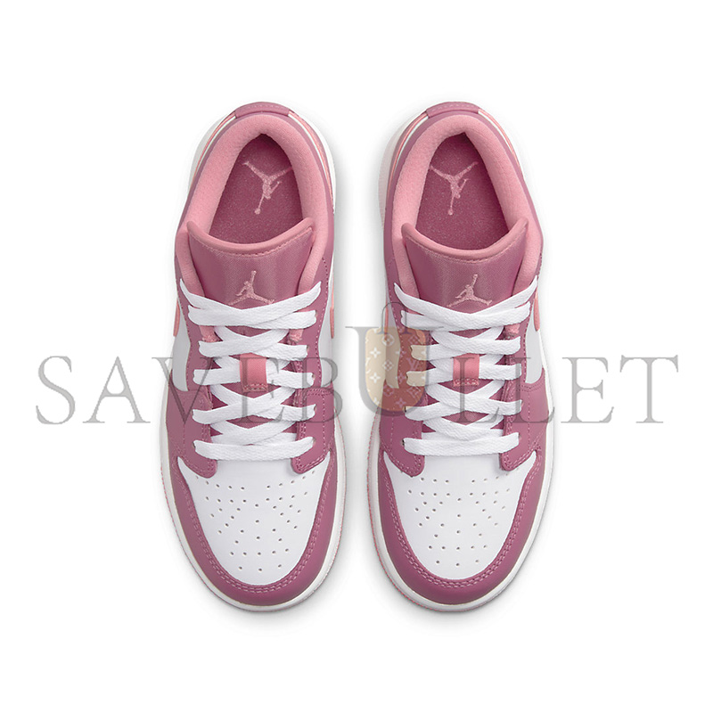 NIKE AIR JORDAN 1 LOW GS DESERT BERRY WHITE PINK 553560-616