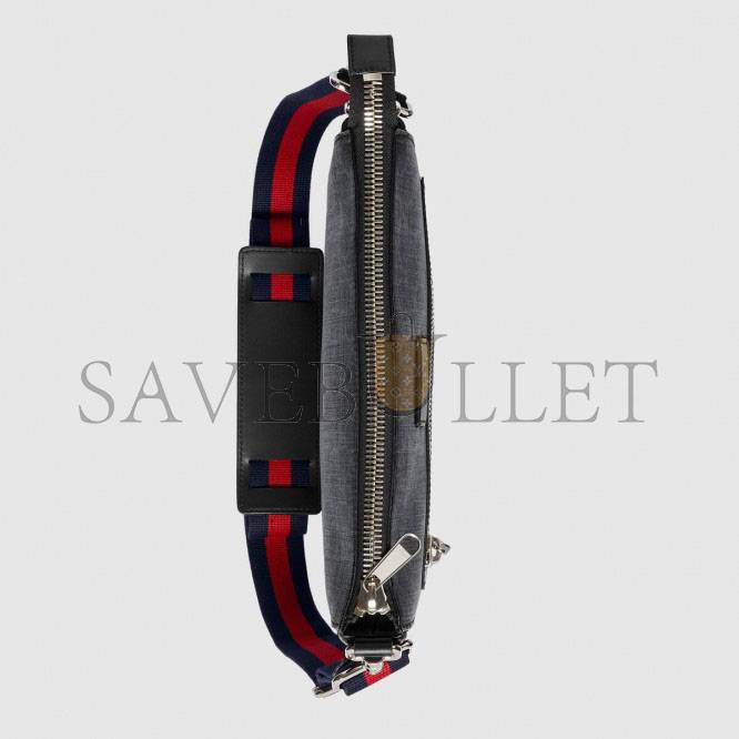 GUCCI GG BLACK MESSENGER 474137 (28.5*27*5cm) GUCCI GG BLACK MESSENGER 474137 (28.5*27*5cm)