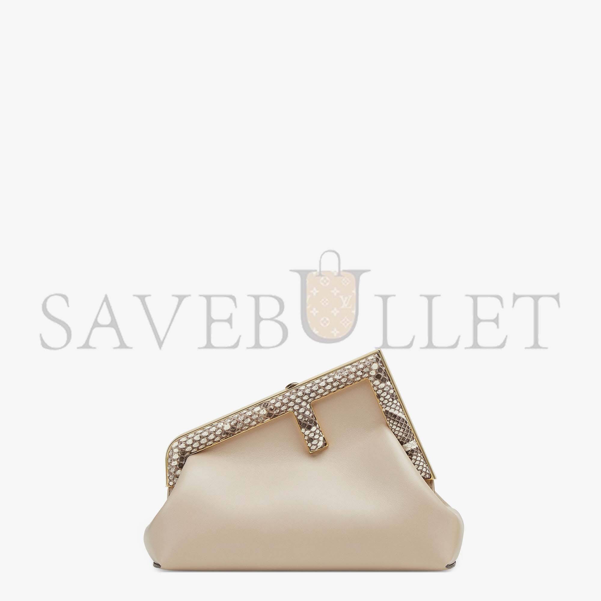 FENDI FIRST SMALL - PINK LEATHER AND PYTHON LEATHER BAG 8BP129AKKUF1HOP (26*18*9.5cm) FENDI FIRST SMALL - PINK LEATHER AND PYTHON LEATHER BAG 8BP129AKKUF1HOP (26*18*9.5cm)