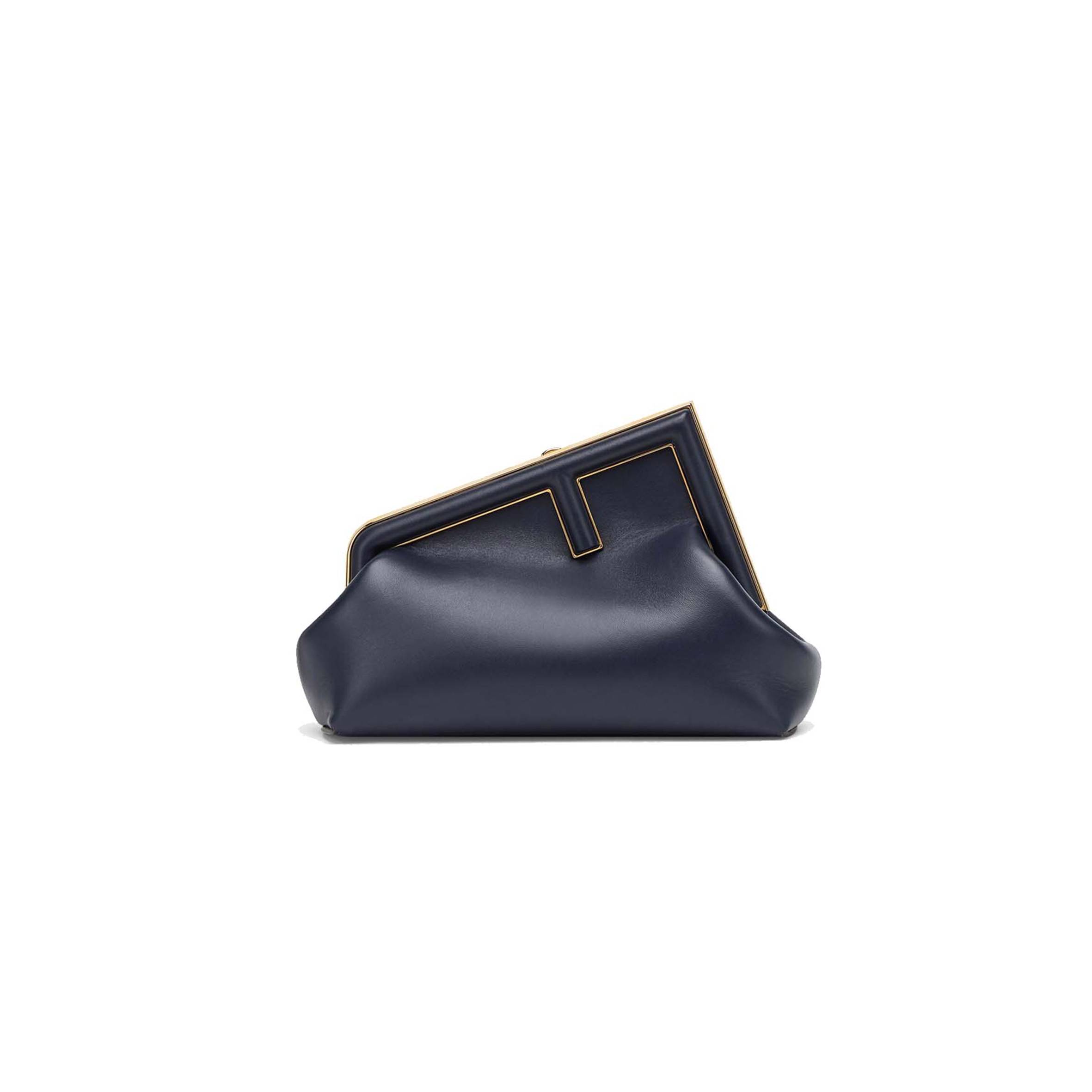FENDI FIRST SMALL - DARK BLUE LEATHER BAG 8BP129ABVEF0J27 (26*18*9.5cm) FENDI FIRST SMALL - DARK BLUE LEATHER BAG 8BP129ABVEF0J27 (26*18*9.5cm)