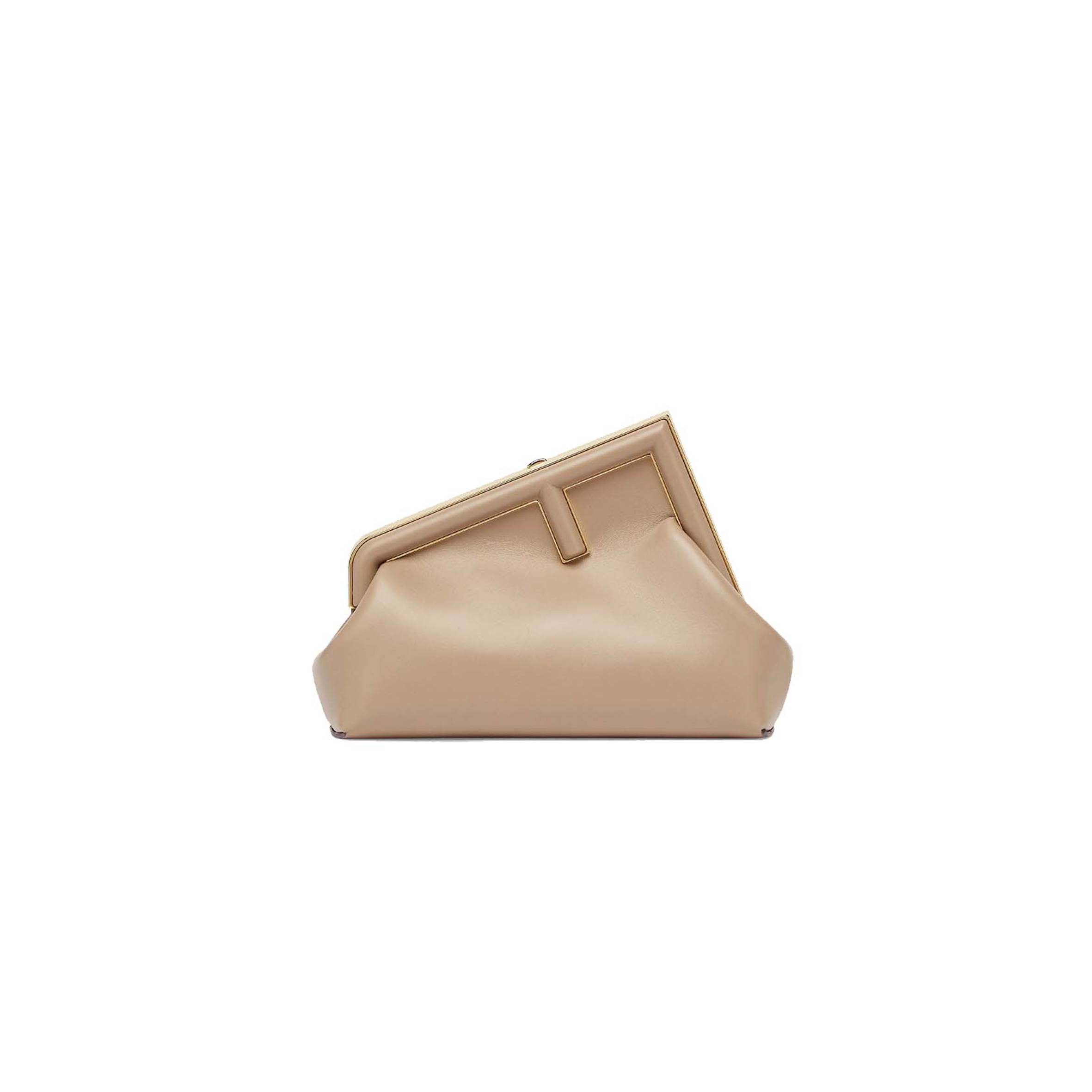 FENDI FIRST SMALL - DOVE GRAY LEATHER BAG 8BP129ABVEF0E65 (26*18*9.5cm) FENDI FIRST SMALL - DOVE GRAY LEATHER BAG 8BP129ABVEF0E65 (26*18*9.5cm)