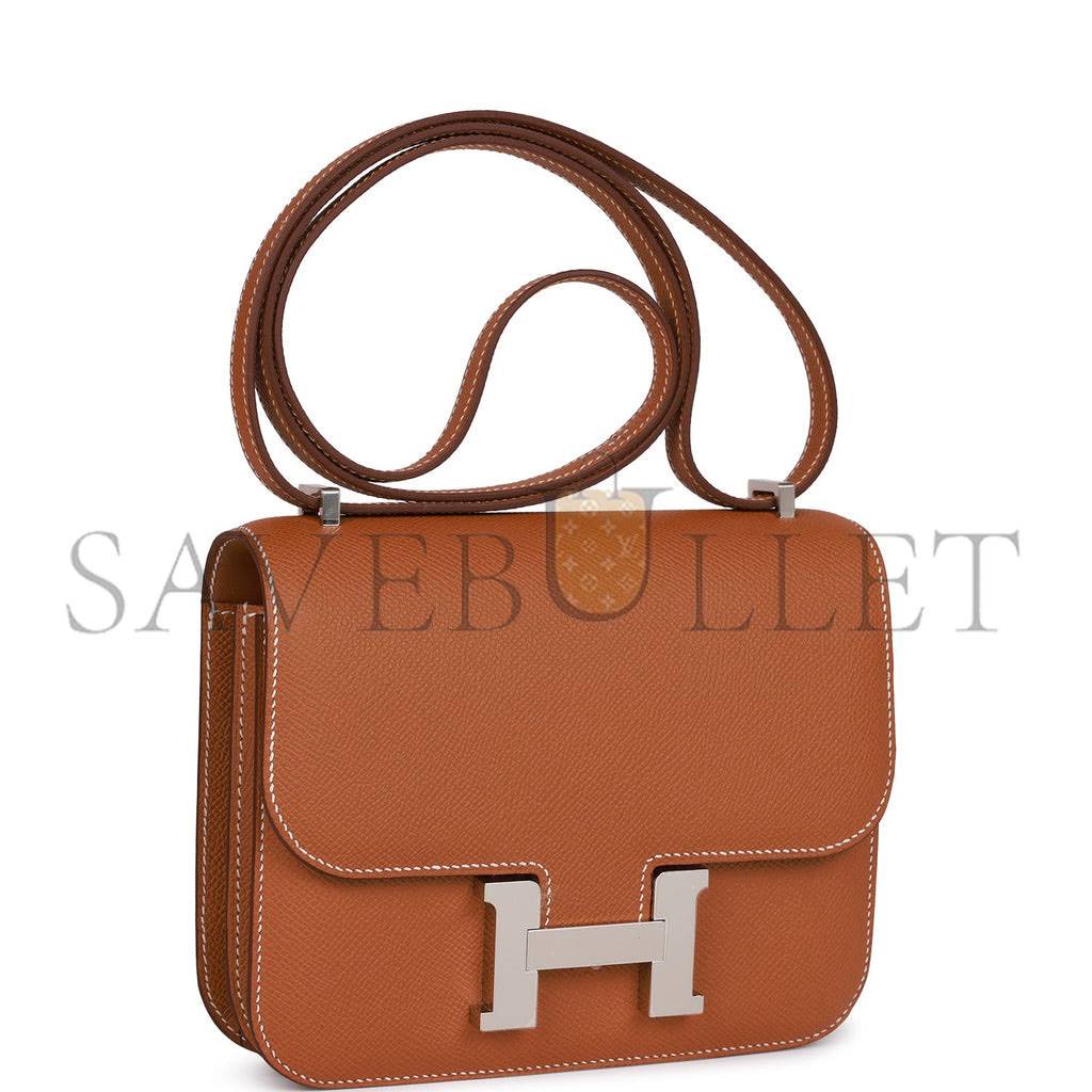 HERMES CONSTANCE 18 GOLD EPSOM PALLADIUM HARDWARE (18cm) HERMES CONSTANCE 18 GOLD EPSOM PALLADIUM HARDWARE (18cm)