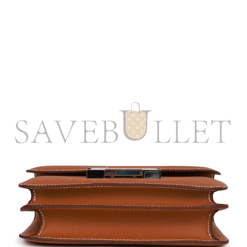 HERMES CONSTANCE 18 GOLD EPSOM PALLADIUM HARDWARE (18cm) HERMES CONSTANCE 18 GOLD EPSOM PALLADIUM HARDWARE (18cm)