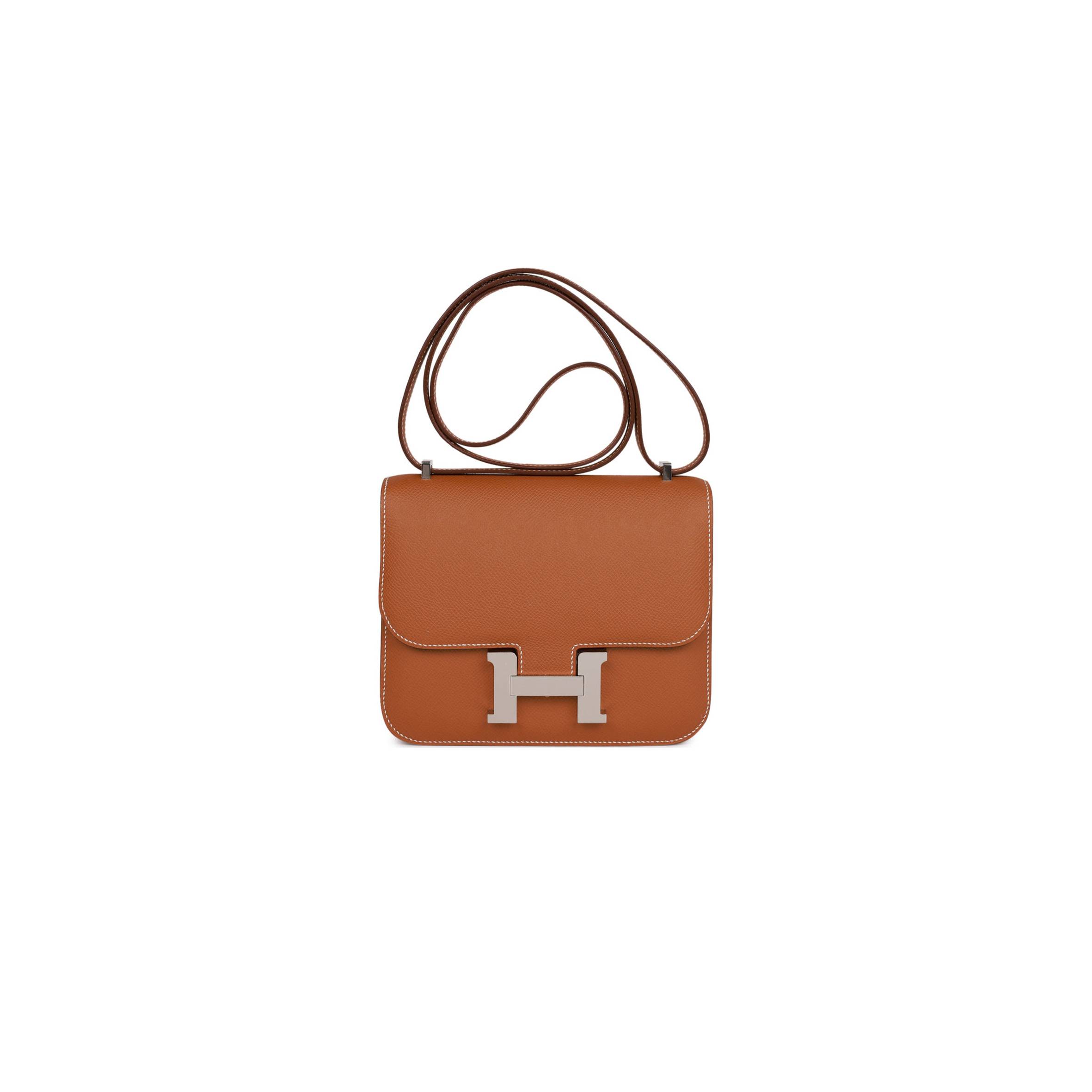 HERMES CONSTANCE 18 GOLD EPSOM PALLADIUM HARDWARE (18cm) HERMES CONSTANCE 18 GOLD EPSOM PALLADIUM HARDWARE (18cm)