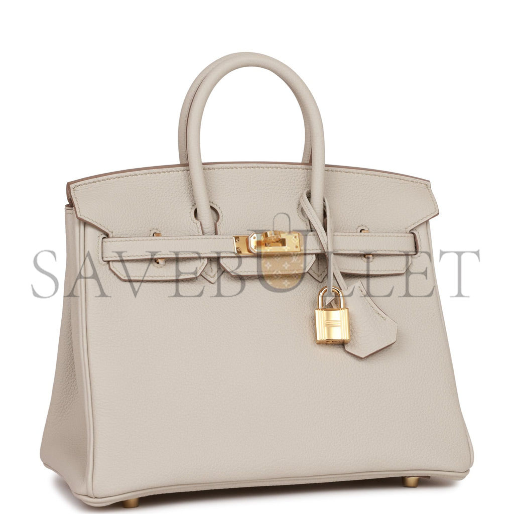 HERMES BIRKIN 25 BETON TOGO GOLD HARDWARE HANDMADE(25*19*12cm) HERMES BIRKIN 25 BETON TOGO GOLD HARDWARE HANDMADE(25*19*12cm)