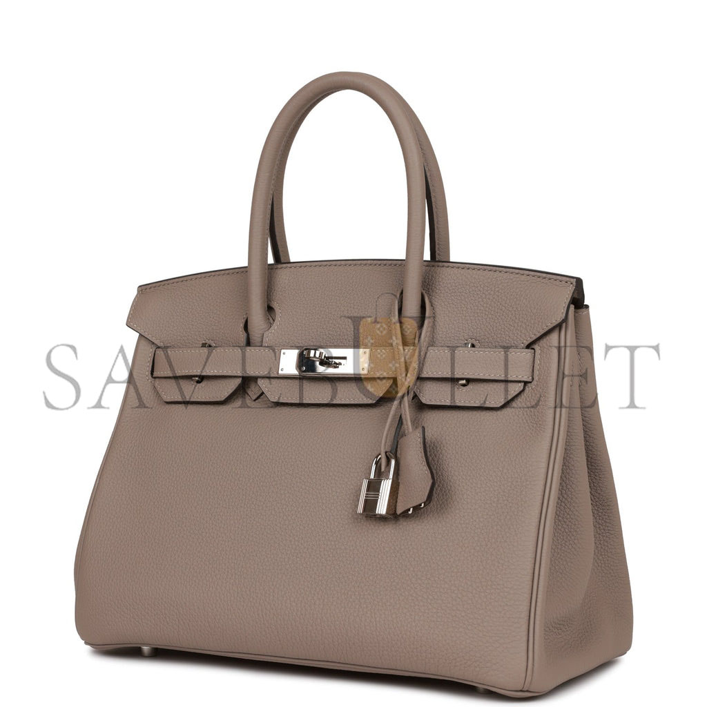 HERMES BIRKIN 30 GRIS ASPHALTE TOGO PALLADIUM HARDWARE (30cm) HERMES BIRKIN 30 GRIS ASPHALTE TOGO PALLADIUM HARDWARE (30cm)