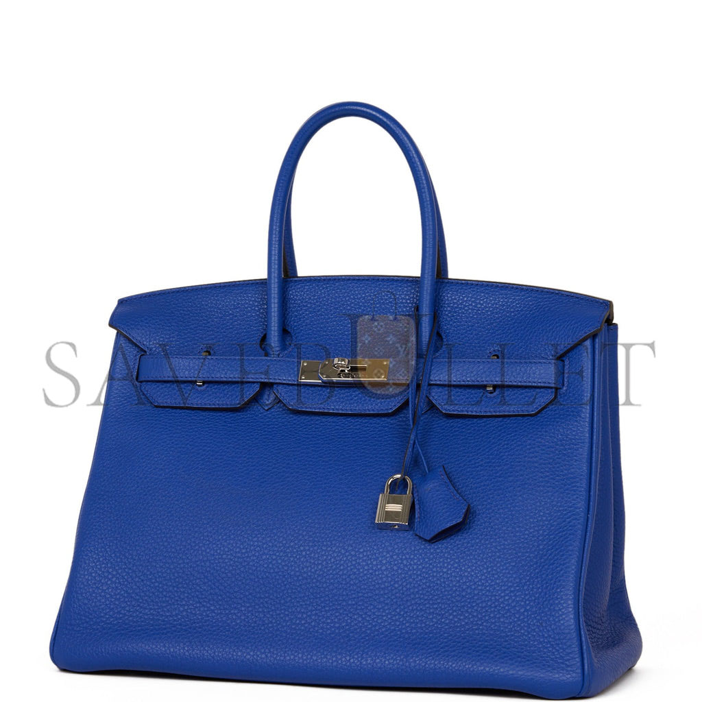 HERMES BIRKIN 35 BLEU ELECTRIC TOGO PALLADIUM HARDWARE (35cm) HERMES BIRKIN 35 BLEU ELECTRIC TOGO PALLADIUM HARDWARE (35cm)