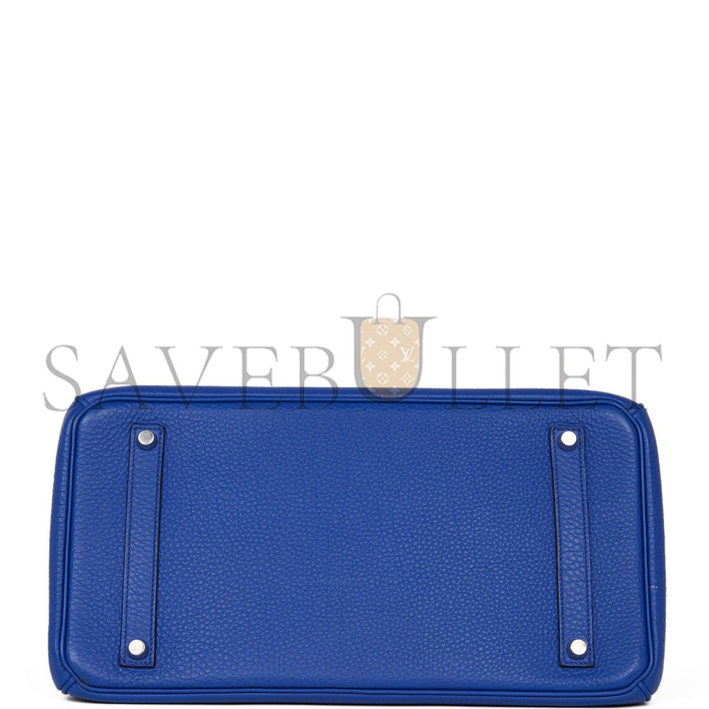 HERMES BIRKIN 35 BLEU ELECTRIC TOGO PALLADIUM HARDWARE (35cm) HERMES BIRKIN 35 BLEU ELECTRIC TOGO PALLADIUM HARDWARE (35cm)