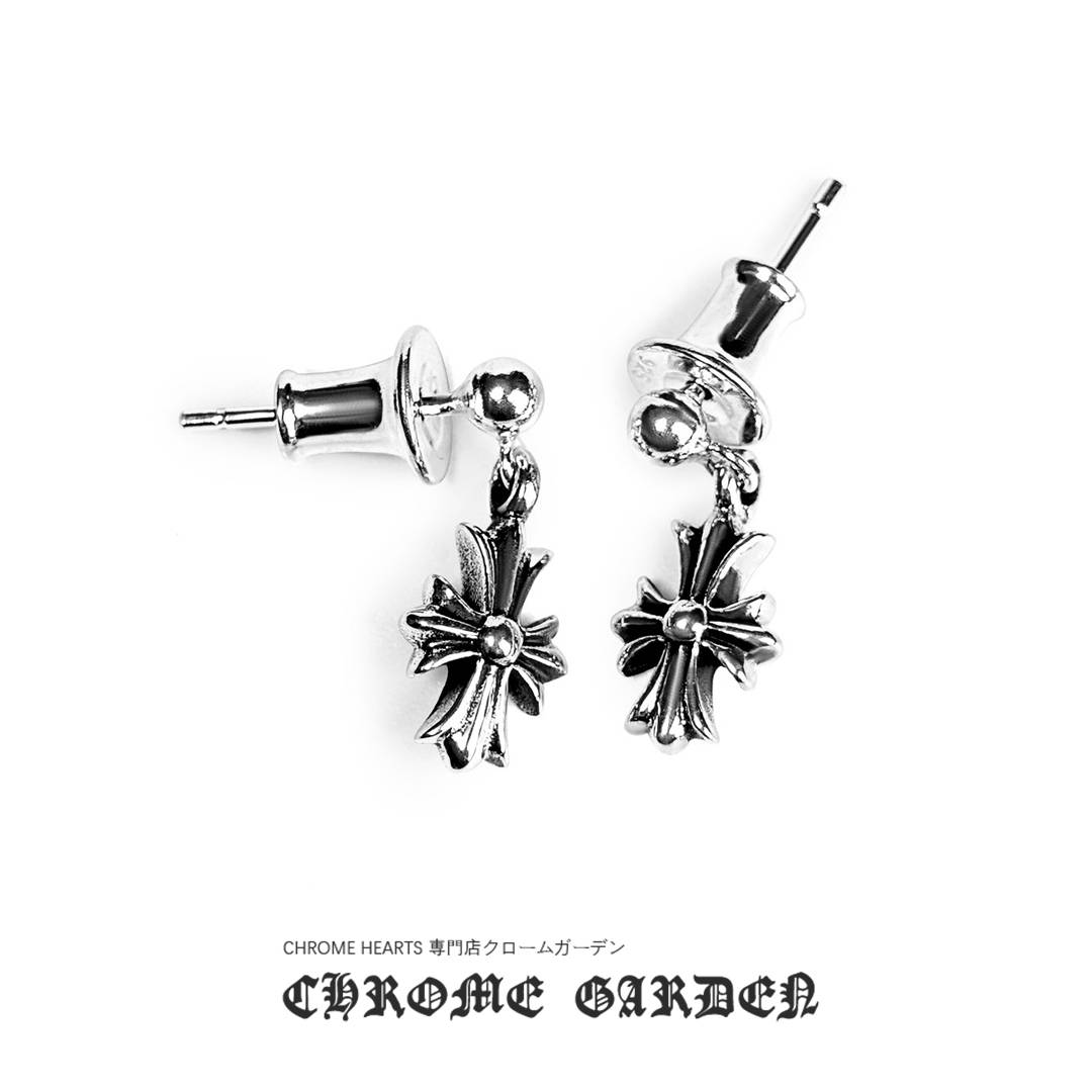 CHROME HEARTS CROSS BABYFAT DROP EARRINGS