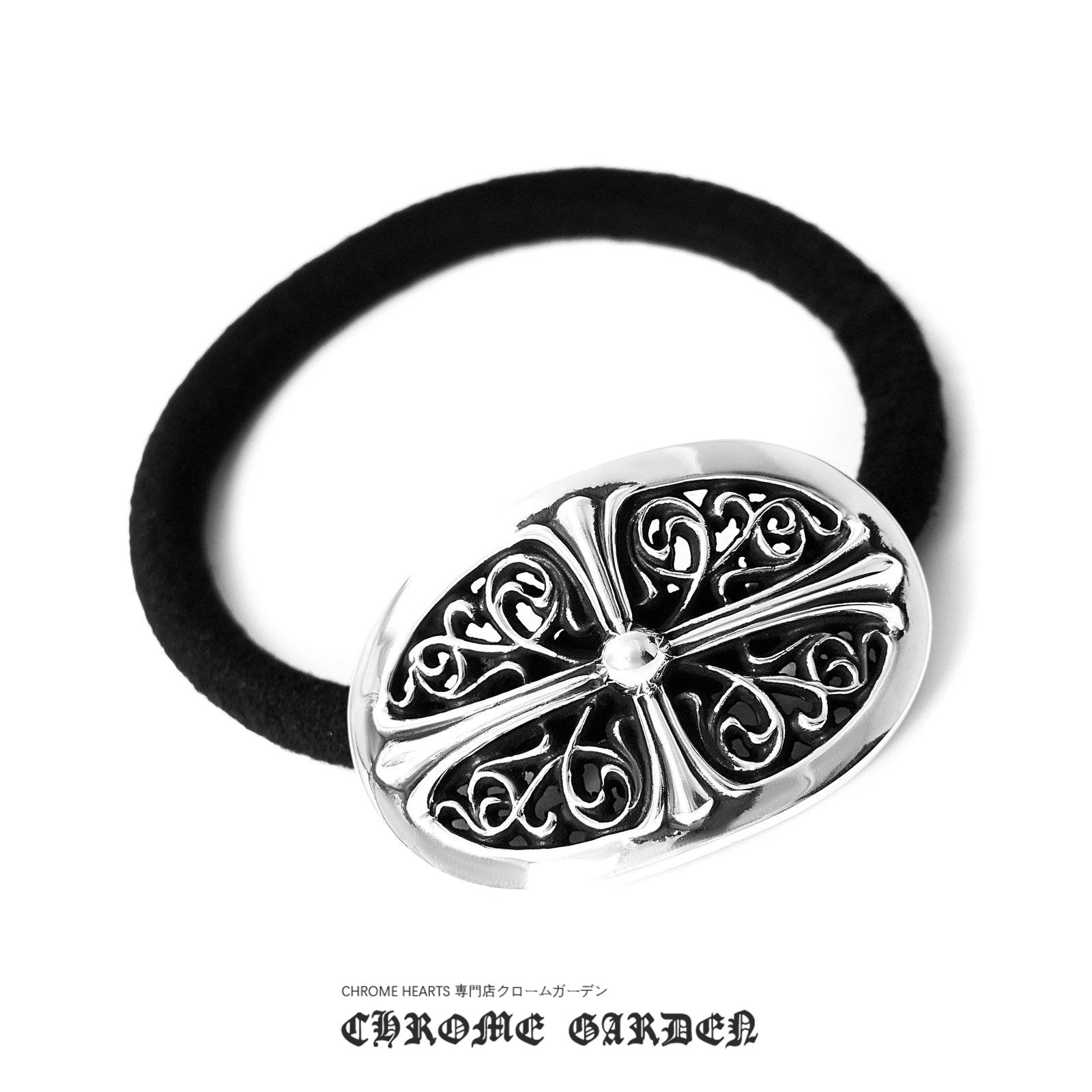 CHROME HEARTS TINY FLORAL HAIR TIE CHROME HEARTS TINY FLORAL HAIR TIE