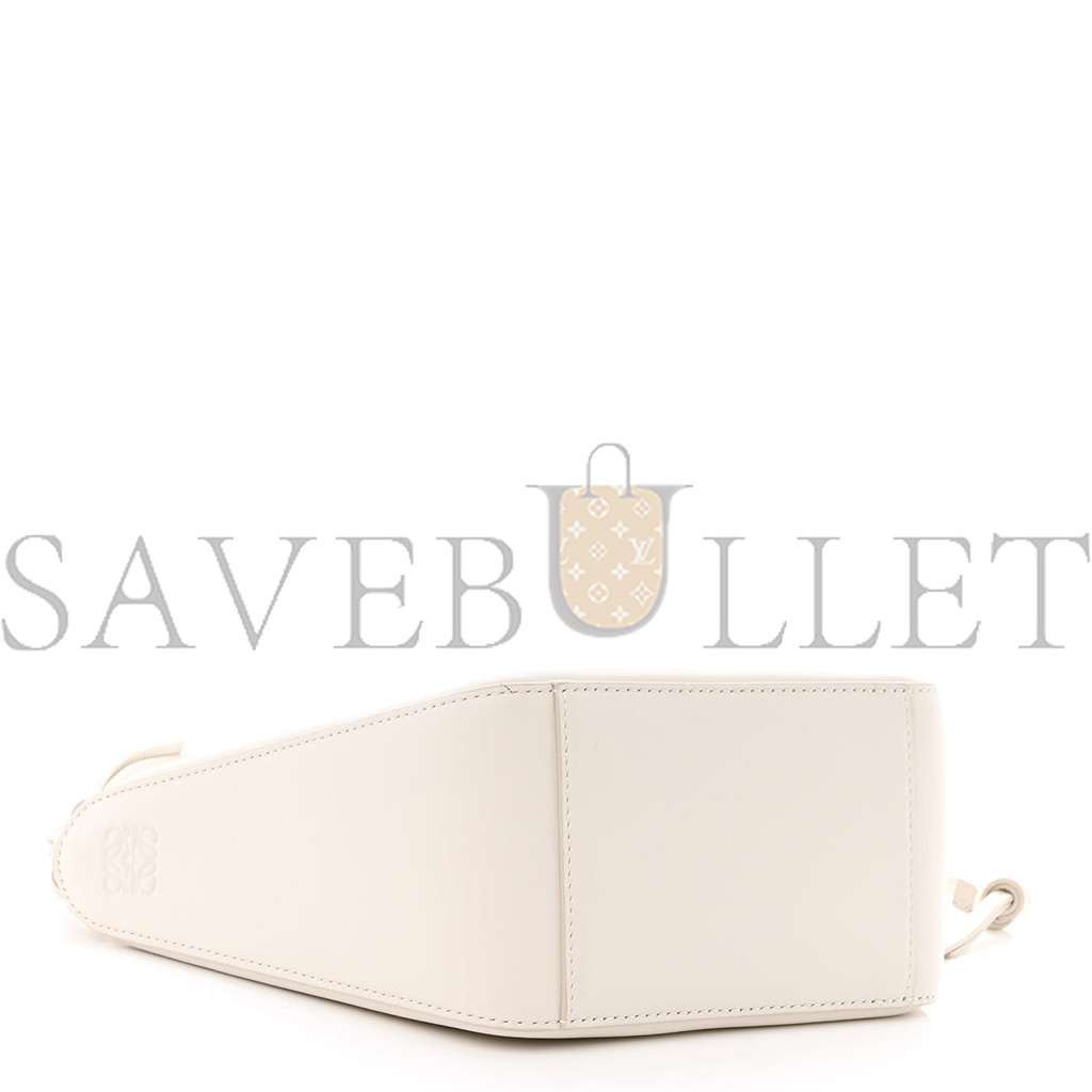 LOEWE CALFSKIN MINI HAMMOCK HOBO SOFT WHITE (17*17*10cm) 