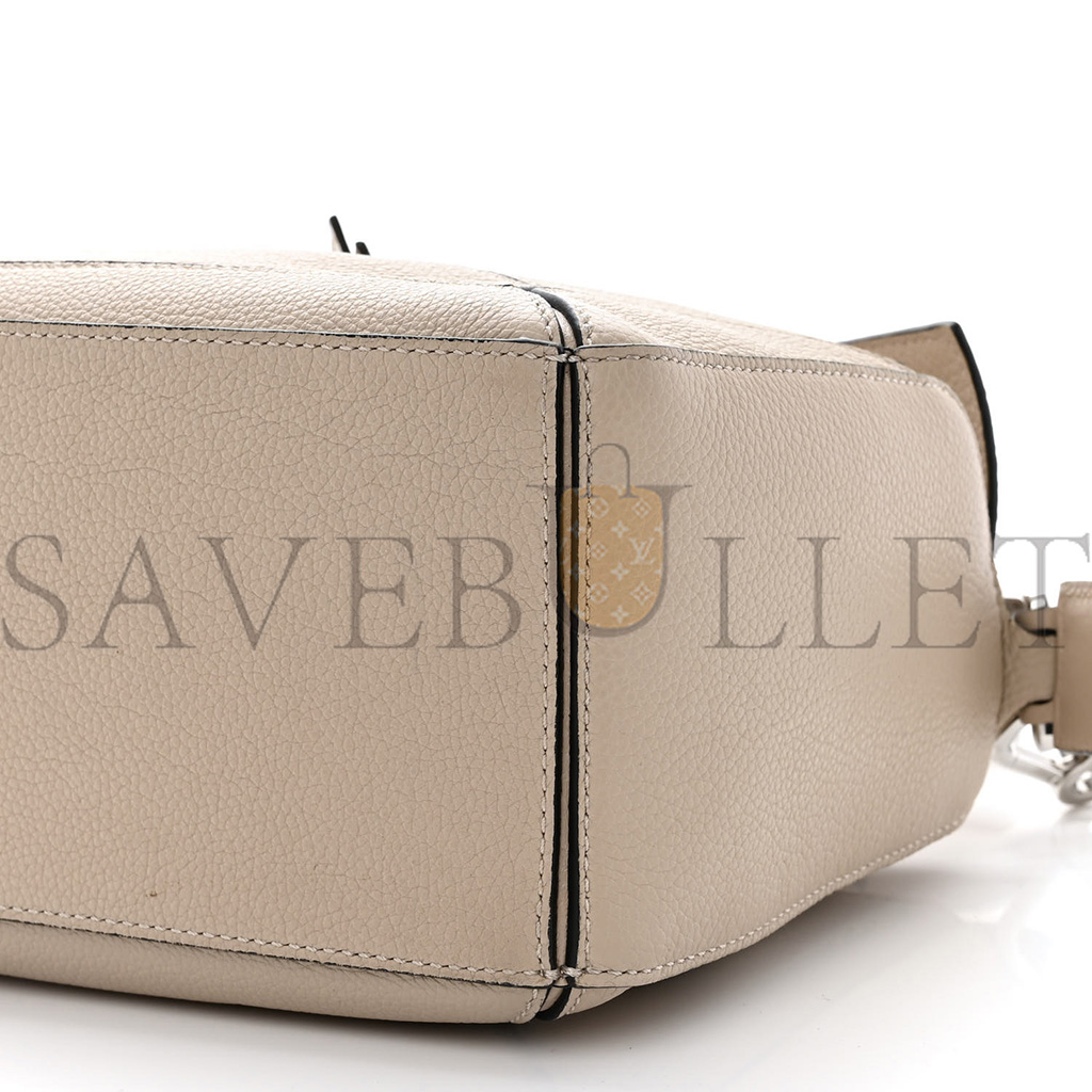 LOEWE GRAINED CALFSKIN SMALL PUZZLE BAG SAND (24*16.5*10.5cm) 