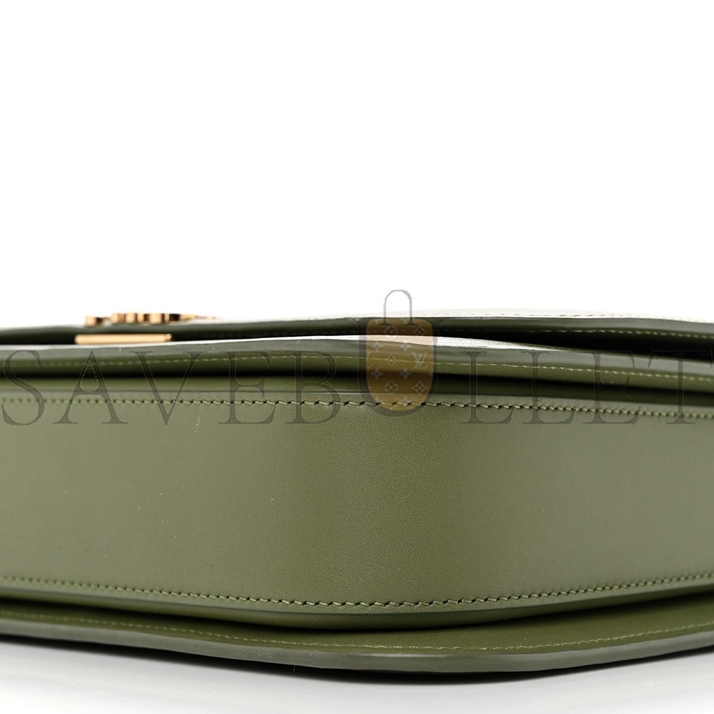 LOEWE SILK CALFSKIN GOYA BAG AVOCADO (22*15*7cm)