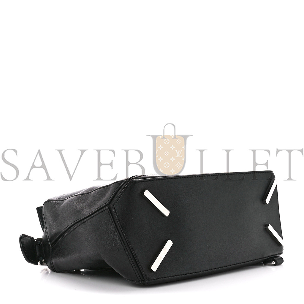 LOEWE CALFSKIN SMALL PUZZLE BAG BLACK (24*16.5*10.5cm)