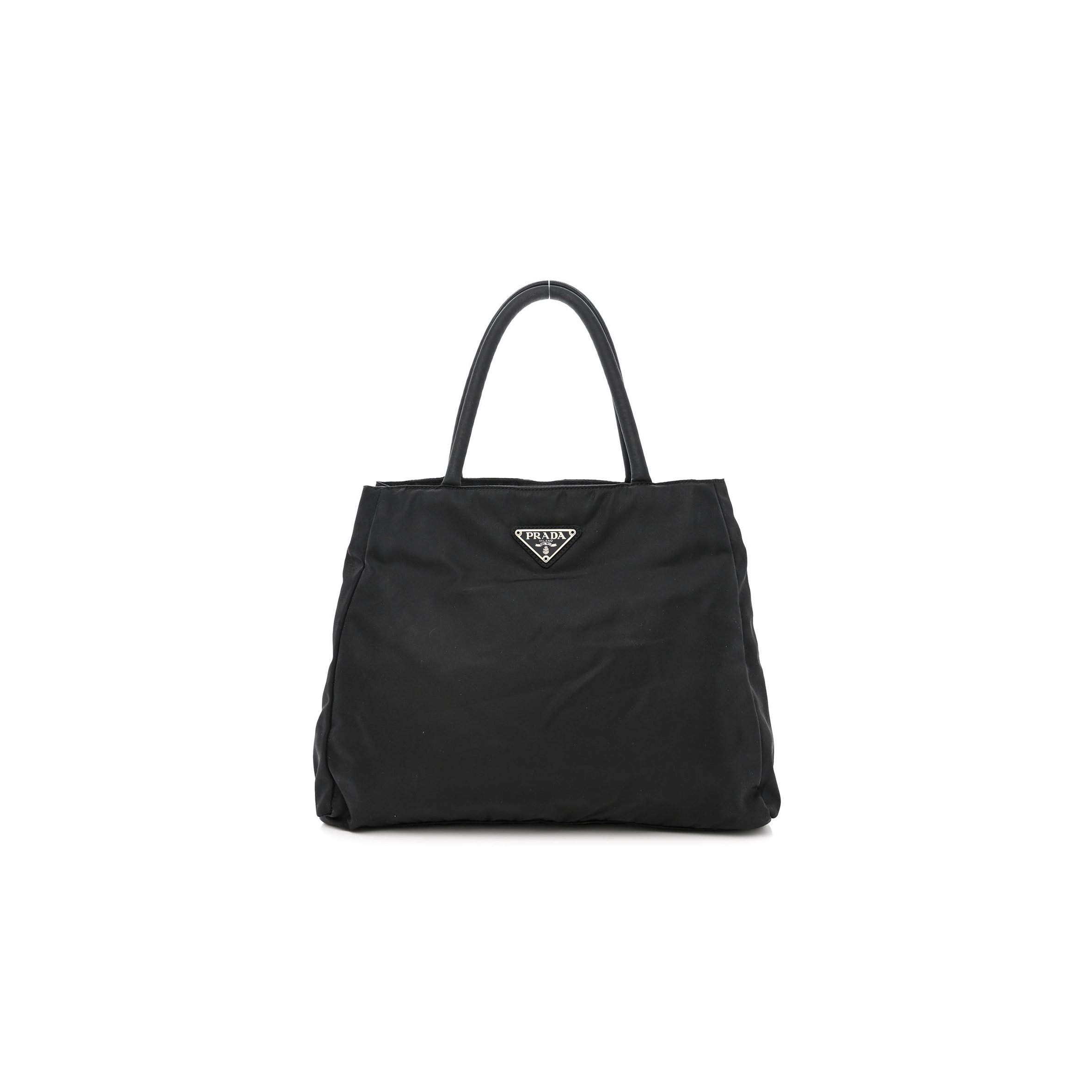 PRADA TESSUTO NYLON TOTE BLACK (32*23*11cm) PRADA TESSUTO NYLON TOTE BLACK (32*23*11cm)