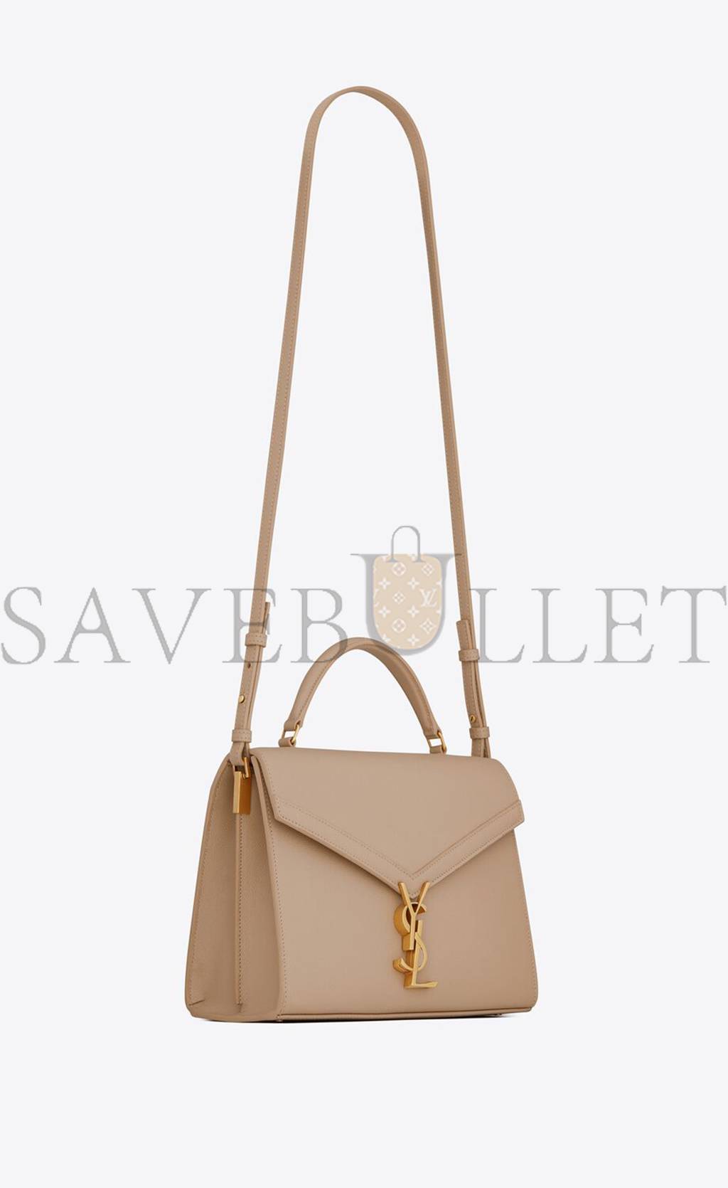 YSL CASSANDRA MEDIUM TOP HANDLE BAG IN GRAIN DE POUDRE EMBOSSED LEATHER 623931BOW0W2721 (24.5*20*11.5cm)