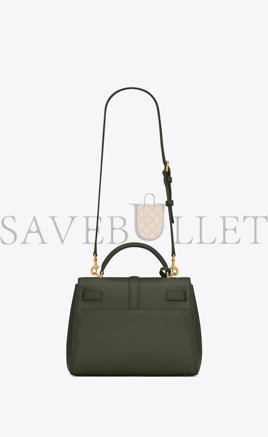 YSL LE FERMOIR SMALL TOP HANDLE BAG IN SHINY LEATHER 6869822ZA0W3045 (25*19.5*10.5/4)