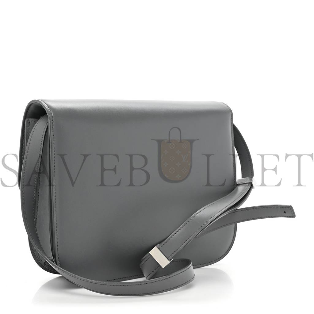 CELINE BOX CALFSKIN MEDIUM CLASSIC BOX FLAP BAG ZINC (23*18*6cm)