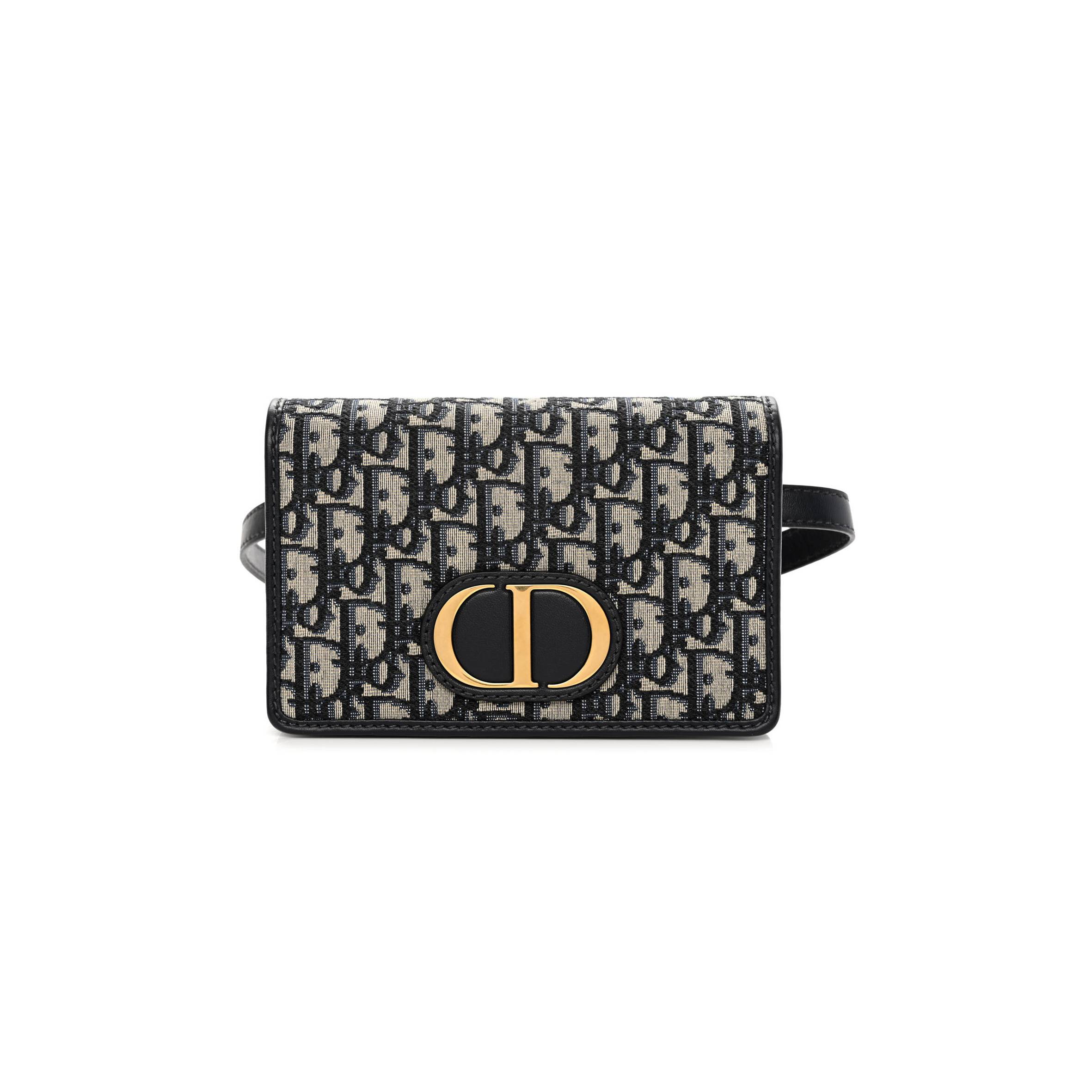 DIOR OBLIQUE 30 MONTAIGNE 2-IN-1 POUCH BLUE (19*13*3.8cm)