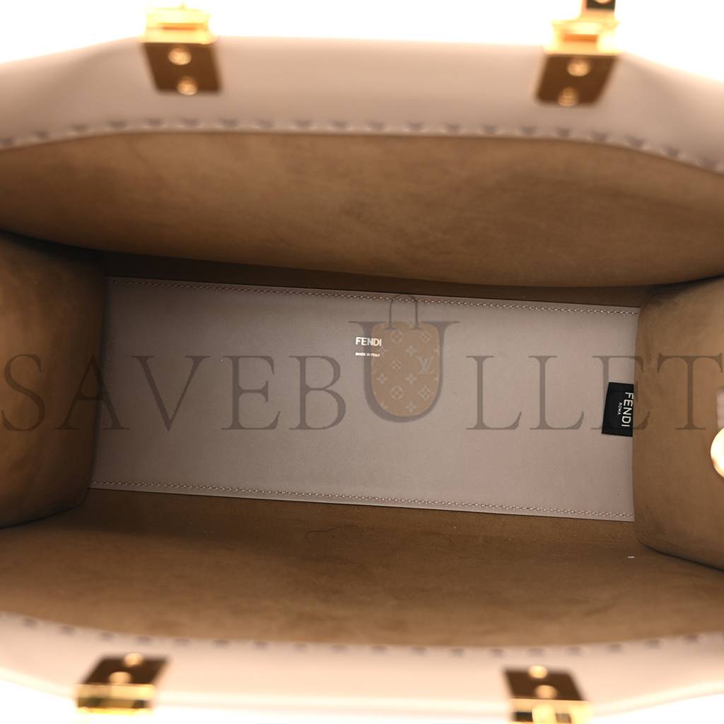 FENDI VITELLO KING PLEXIGLASS LOGO EMBOSSED MEDIUM FENDI SUNSHINE SHOPPER TOTE TORTORA (36*30*16cm) FENDI VITELLO KING PLEXIGLASS LOGO EMBOSSED MEDIUM FENDI SUNSHINE SHOPPER TOTE TORTORA (36*30*16cm)